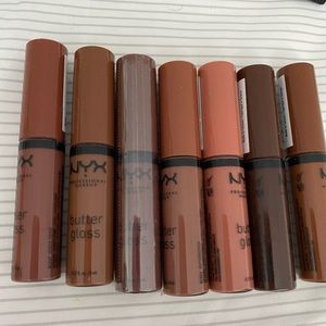 NYX Butter Gloss Non-Stick Lip Gloss. (Browns)